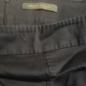 Marina‎ Rinaldi Navy Blue Knee Length A-Line Skirt